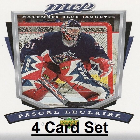 Pascal LeClaire Columbus Blue Jackets NHL Hockey Card Collection - 4 Card Set - Picture 1 of 5